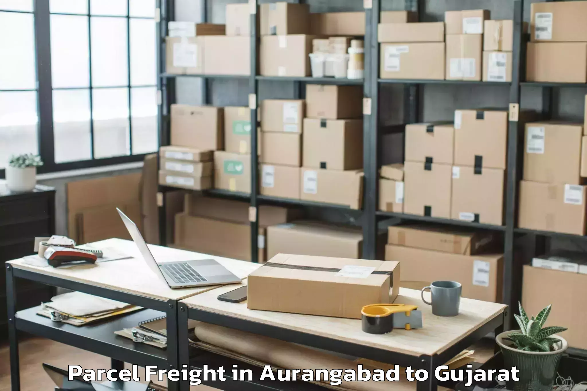 Top Aurangabad to Udhana Parcel Freight Available